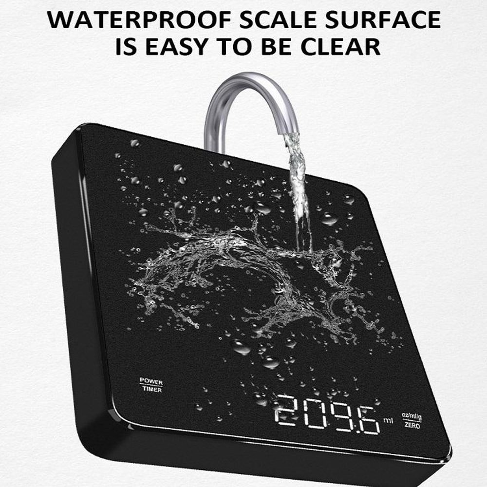 Digital Coffee Scale with Timer LED Kitchen Precision Scale for Espresso Brewing