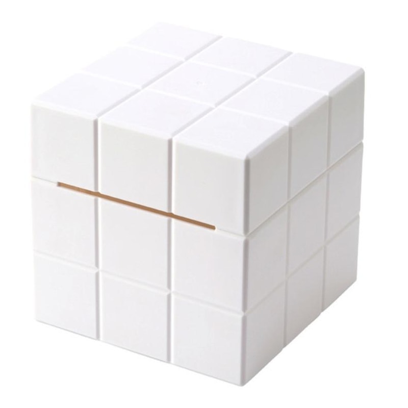 Modern Cube Tissue Box Holder With Desktop Organizer Storage For Home Office 1