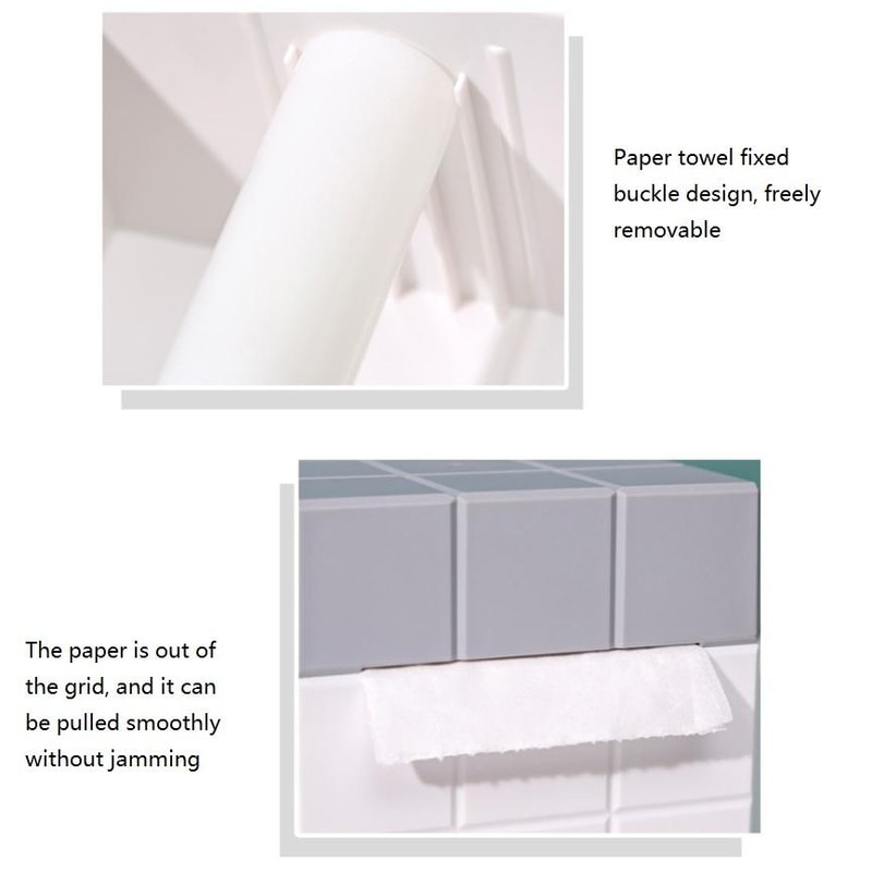 Modern Cube Tissue Box Holder With Desktop Organizer Storage For Home Office 4