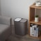 Double Compartment Press Lid Kitchen Waste Sorting Bin Odor Proof Recycling Trash Can Household Org 13