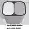 Double Compartment Press Lid Kitchen Waste Sorting Bin Odor Proof Recycling Trash Can Household Org 9