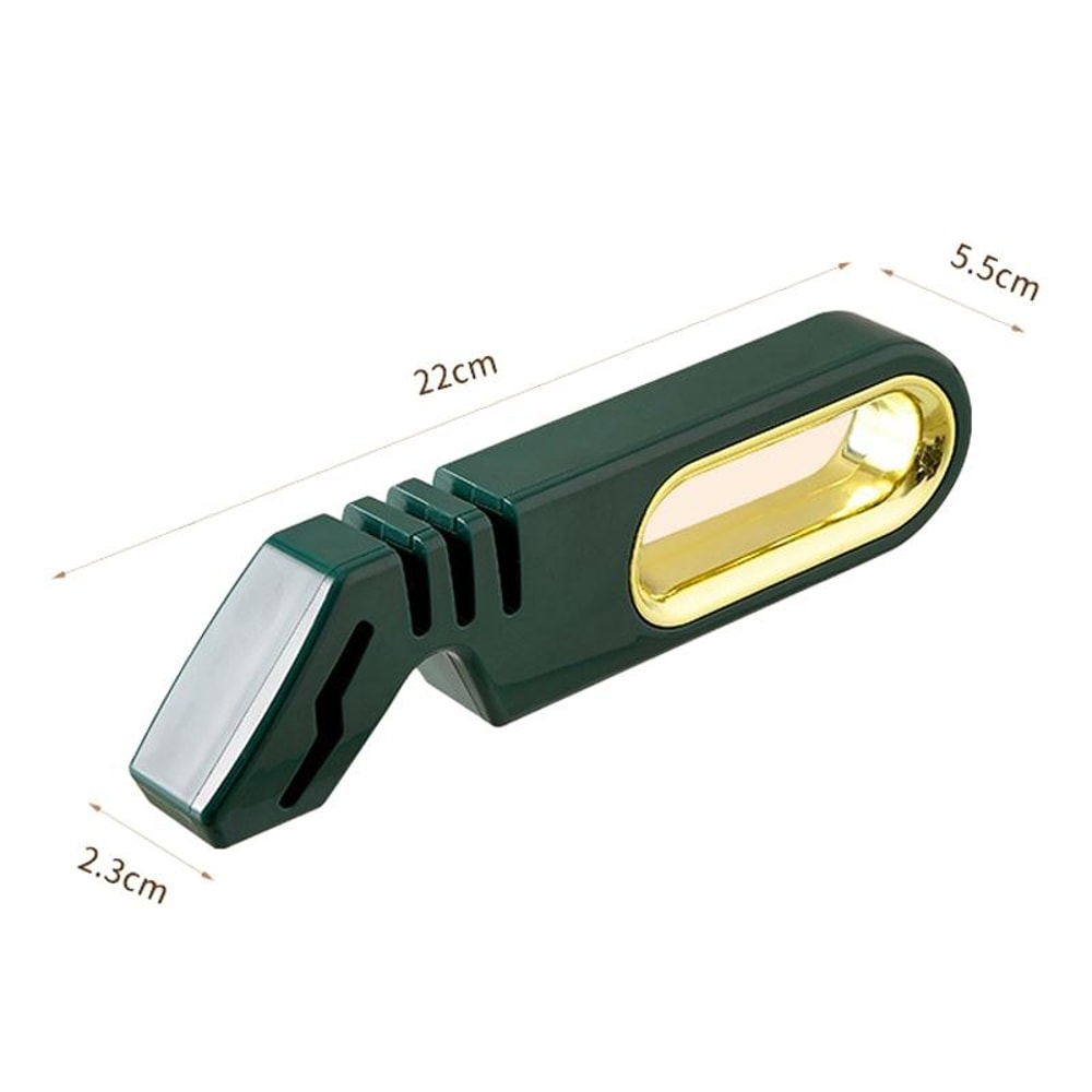 Manual Knife Sharpener For Kitchen Knives With Diamond Ceramic Tungsten Slots 10