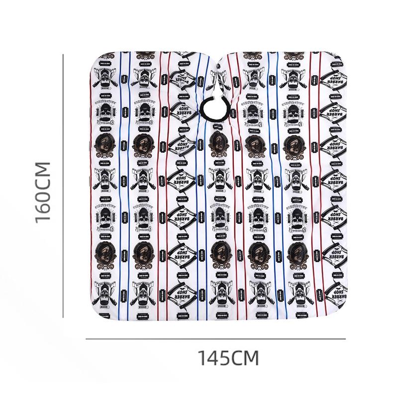 Waterproof Hairdressing Apron Barber Salon Cape Adjustable Striped Lightweight Shawl