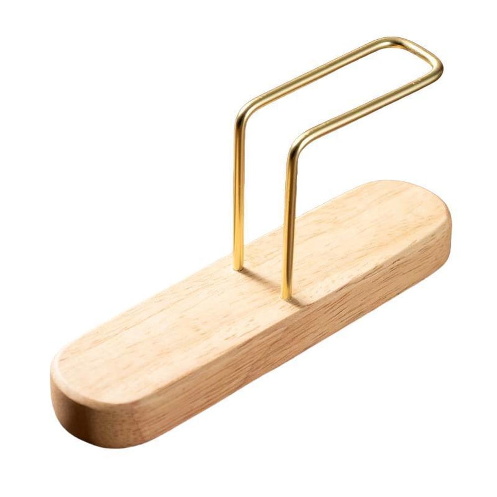 Solid Wood Coffee Filter Holder Box Walnut Oak Drip Paper Organizer Stand 6