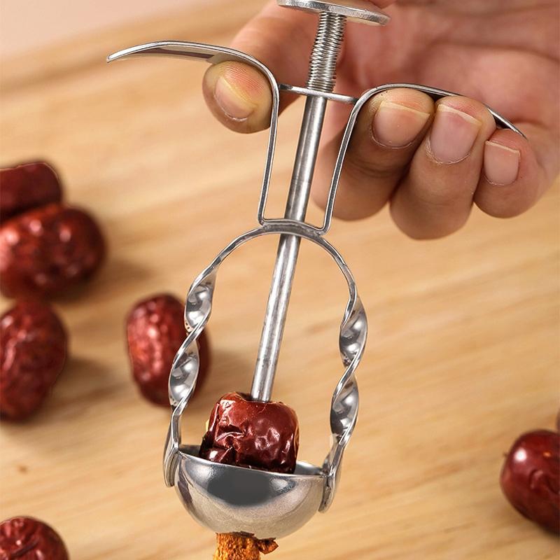 Stainless Steel Cherry Pitter Red Date Corer For Jujube Olive And Small Fruits 1