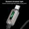 Fast Charging USB to Type C Cable with LED Streamer Light 1.2m Durable Braided Cord