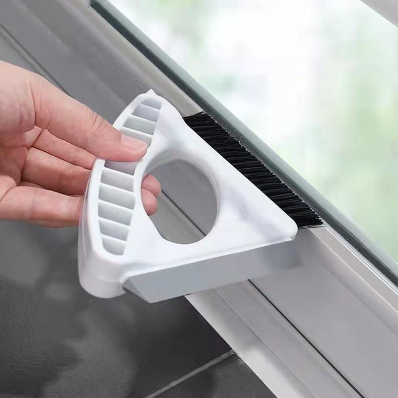Window Cleaning Tool Multifunctional Glass Cleaner Tool with Gap Brush for Home Glass Wiper
