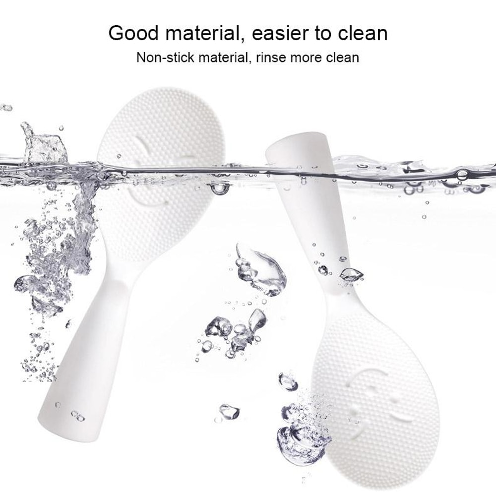Smile Stand Nonstick Rice Paddle for Rice Cooker, Food Serving Spoon