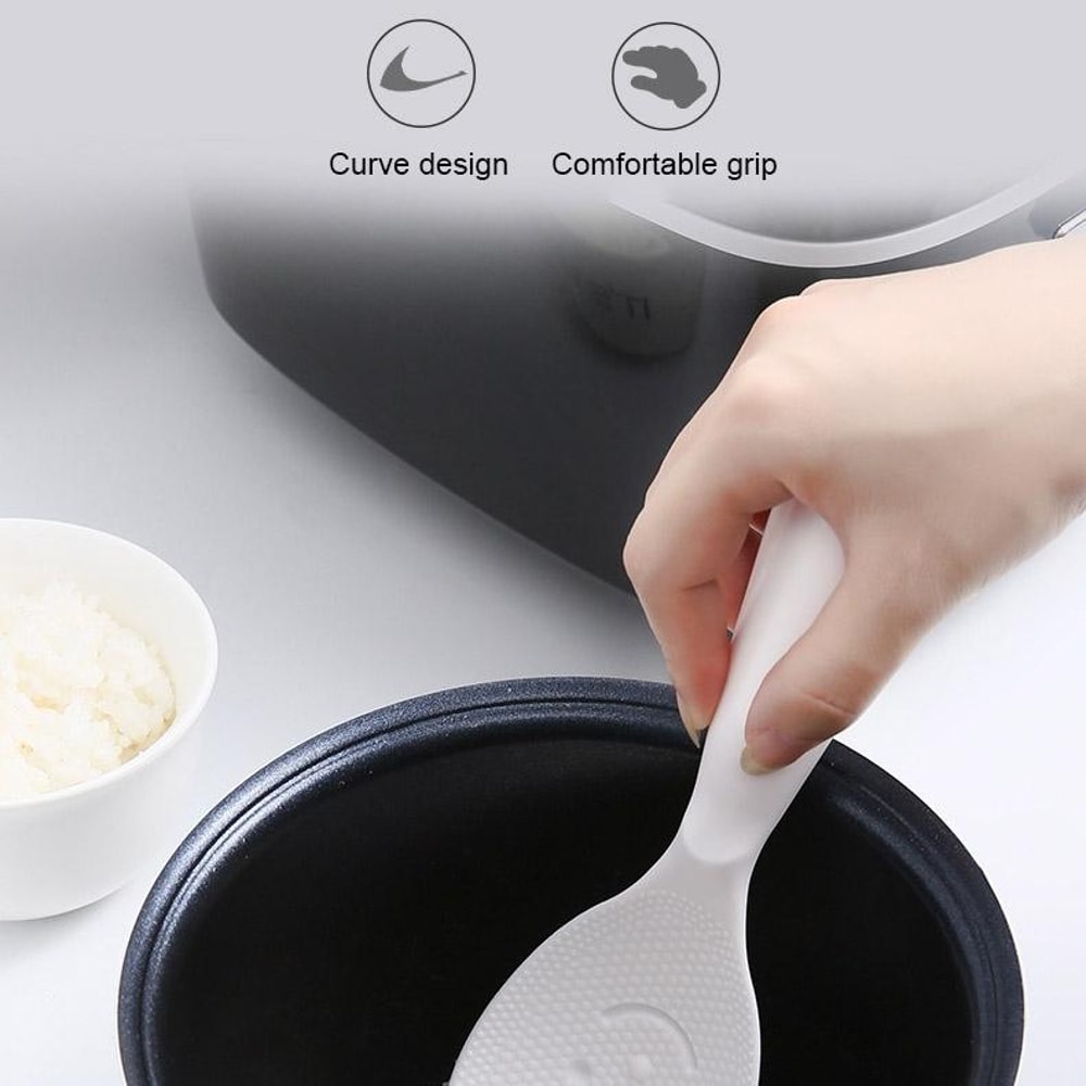 Smile Stand Nonstick Rice Paddle for Rice Cooker, Food Serving Spoon