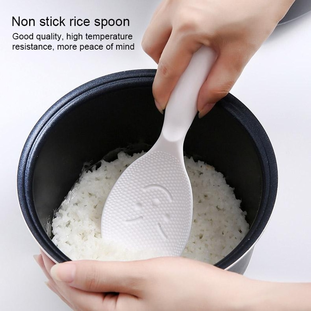 Smile Stand Nonstick Rice Paddle for Rice Cooker, Food Serving Spoon