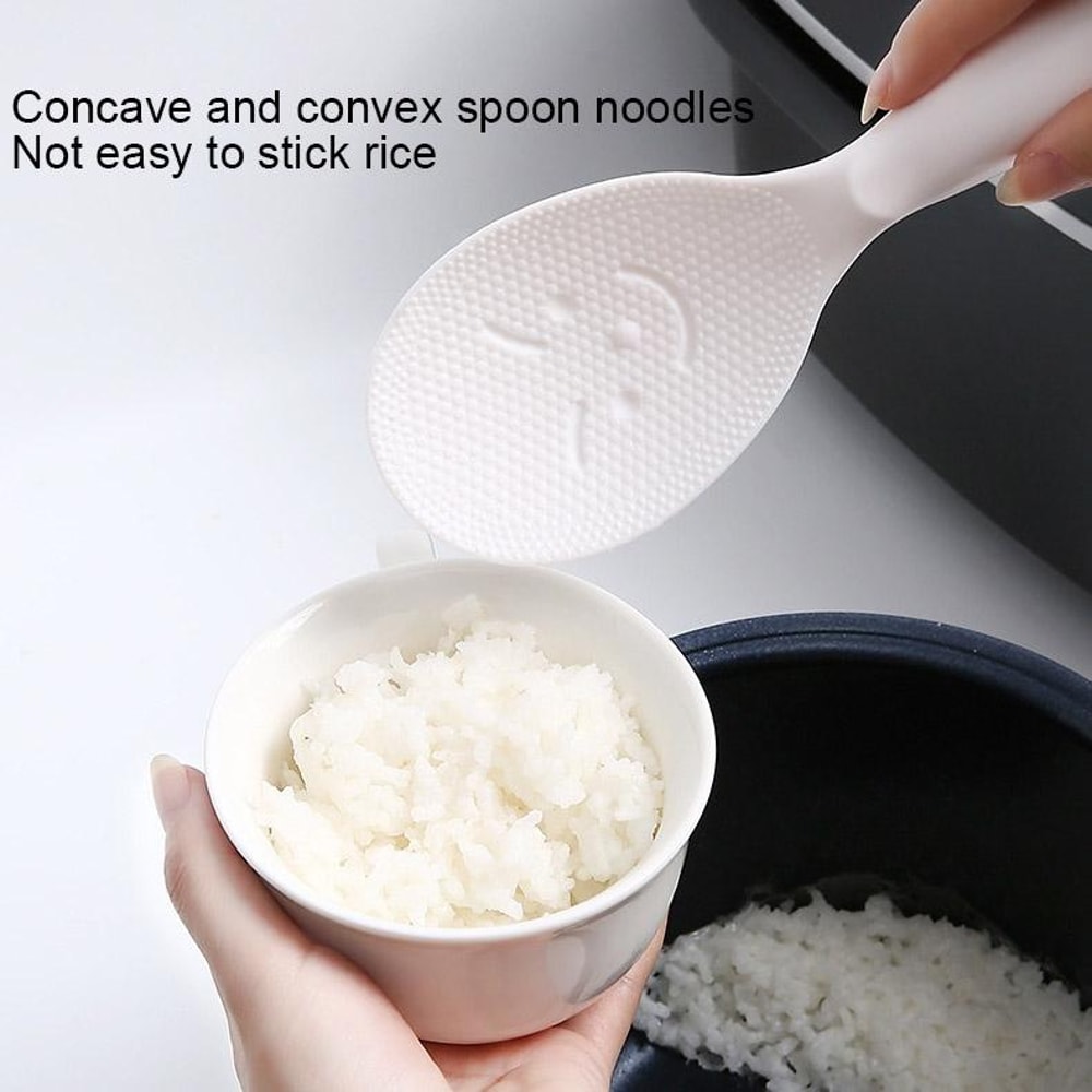 Smile Stand Nonstick Rice Paddle for Rice Cooker, Food Serving Spoon