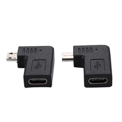 usb c to micro usb adapter set right angle type c to micro usb male converter