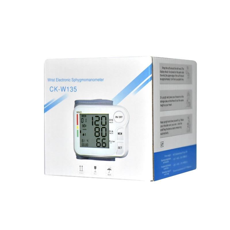 Digital Wrist Blood Pressure Monitor with LCD Display Portable Home BP Machine