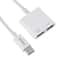 USB C Splitter Audio Charging Adapter Dual Type C Headphone Cable 4