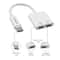 USB C Splitter Audio Charging Adapter Dual Type C Headphone Cable 1
