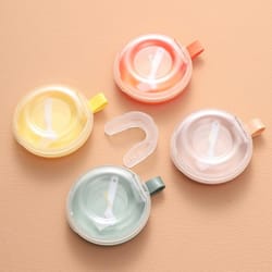 portable denture case with silicone seal travel retainer case orthodontic storage box