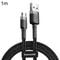 Reversible Braided Micro USB Charging Cable Fast Sync Durable Double Sided Cord