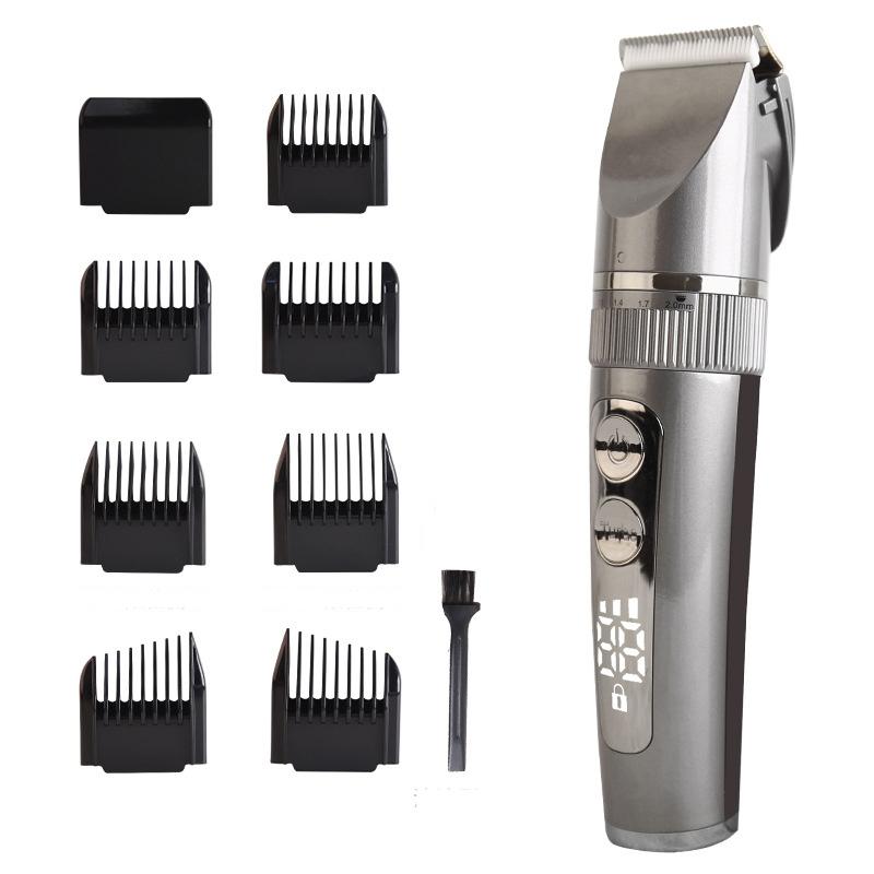 Cordless Hair Clipper Set With LCD Display For Baby Kids And Adults 8