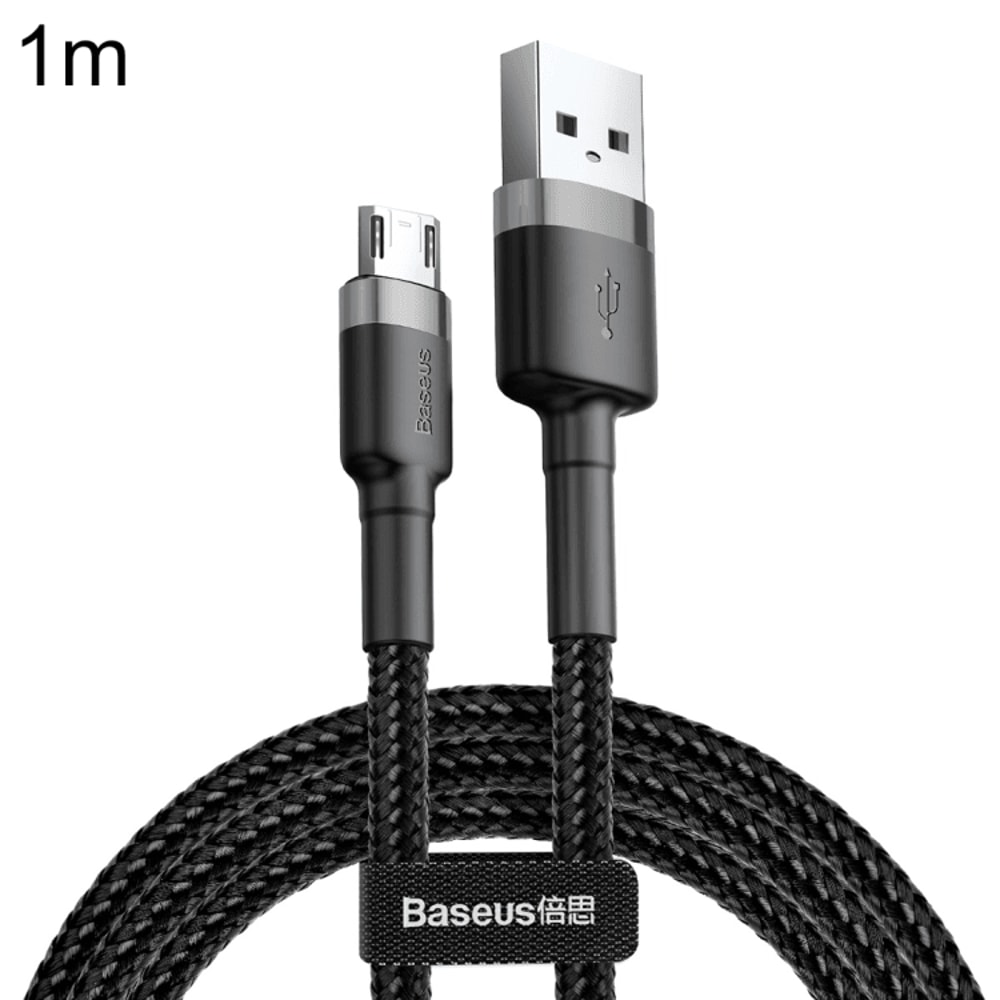 Reversible Braided Micro USB Charging Cable Fast Sync Durable Double Sided Cord 14