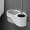 Wall Mounted Toilet Brush With Long Handle No Drill Bathroom Cleaning Brush Set 10