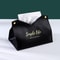 Luxury PU Leather Tissue Box Cover For Home Car Elegant Tissue Holder Storage Case 6