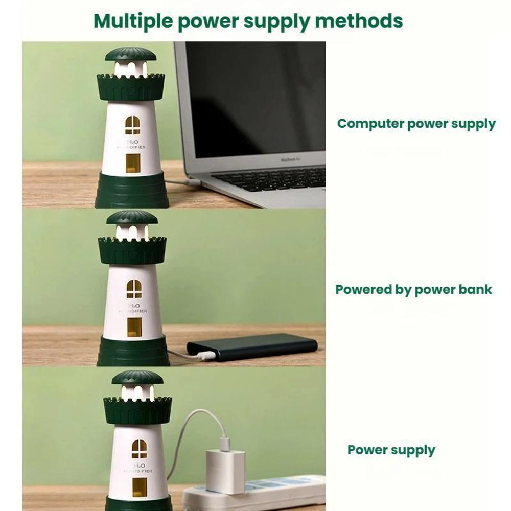Mini Humidifier USB Quiet Mist Desktop Diffuser 5