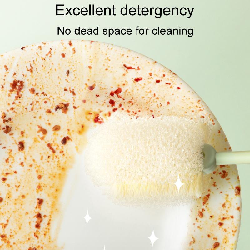 Long Handle Bottle Cleaning Brush With Removable Sponge Stand Deep Clean Cup Brush 3