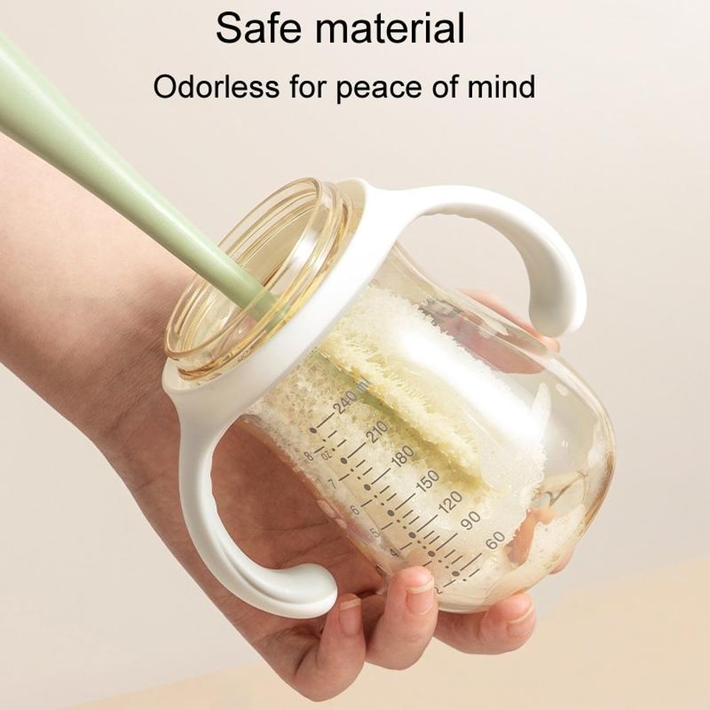 Long Handle Bottle Cleaning Brush With Removable Sponge Stand Deep Clean Cup Brush 4