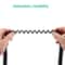 Retractable USB C Cable Fast Charge Data Sync Spring Cord 2M Stretch 5