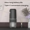 Portable Electric Coffee Grinder With Ceramic Burr Adjustable Grind AutoStop USBC Charging 3