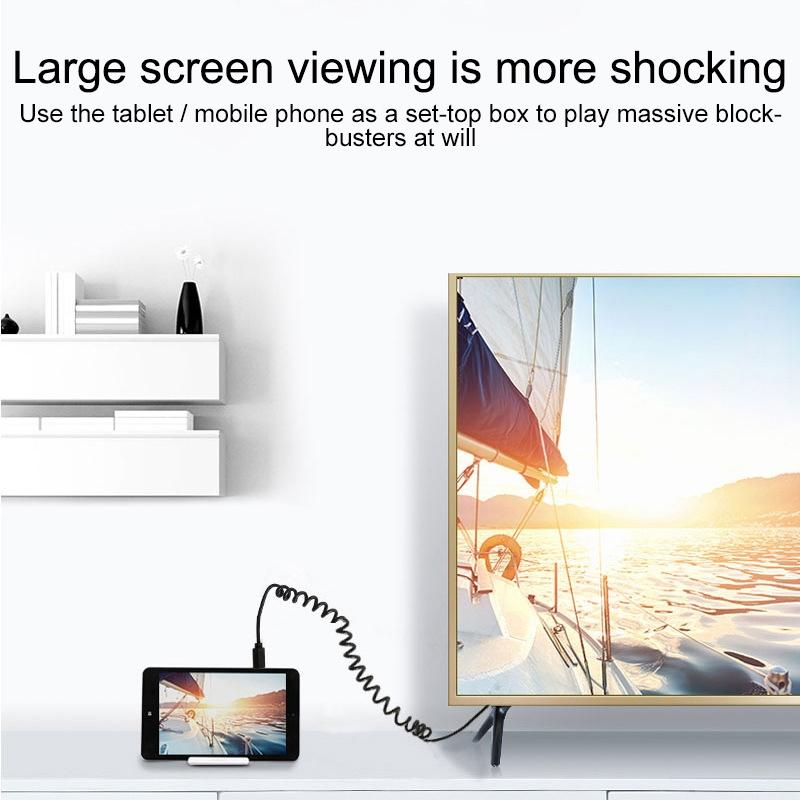 Retractable USB C Charging Cable Fast Sync Compact Travel Cord 1