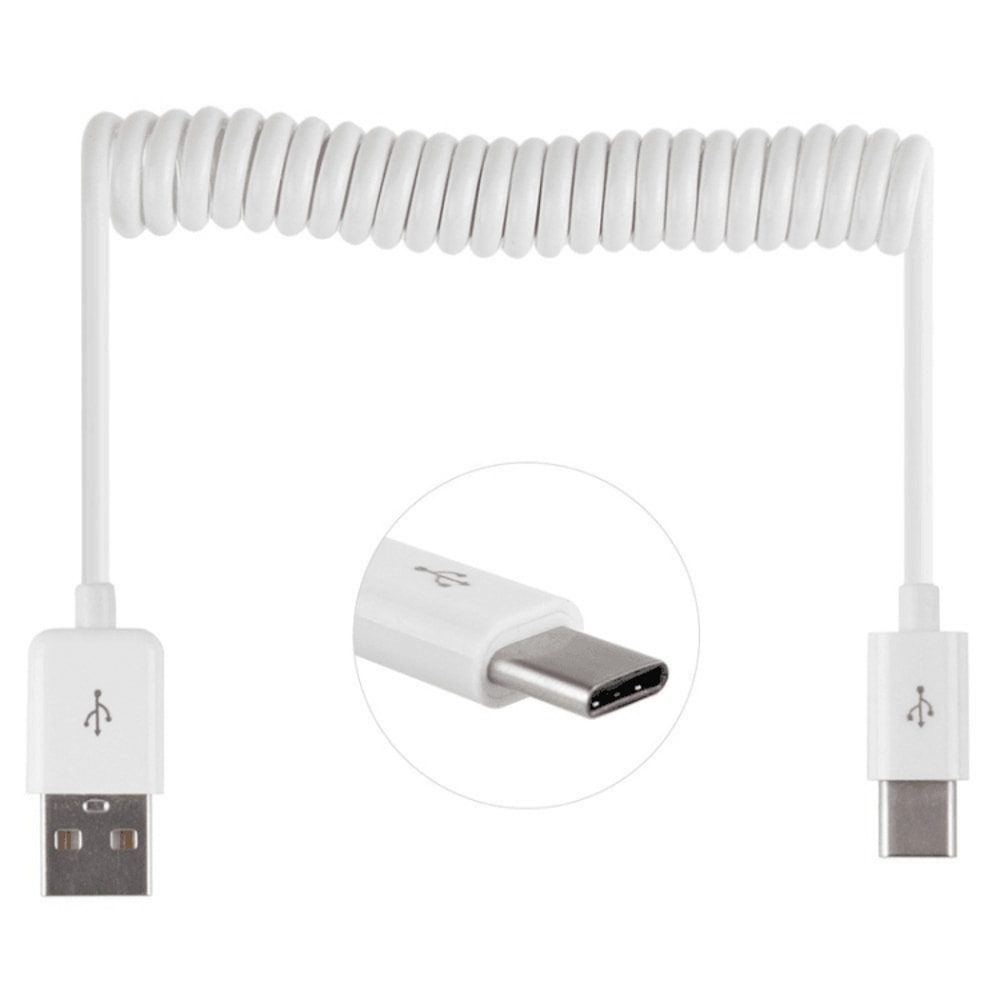 Retractable USB C Charging Cable Fast Sync Compact Travel Cord 6