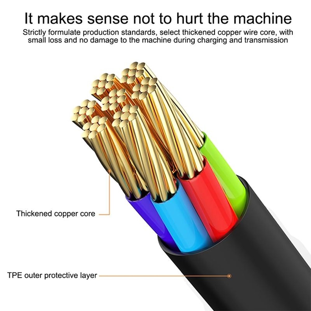 Retractable Micro USB Cable Fast Charging Sync Cord For Travel Everyday Use 4