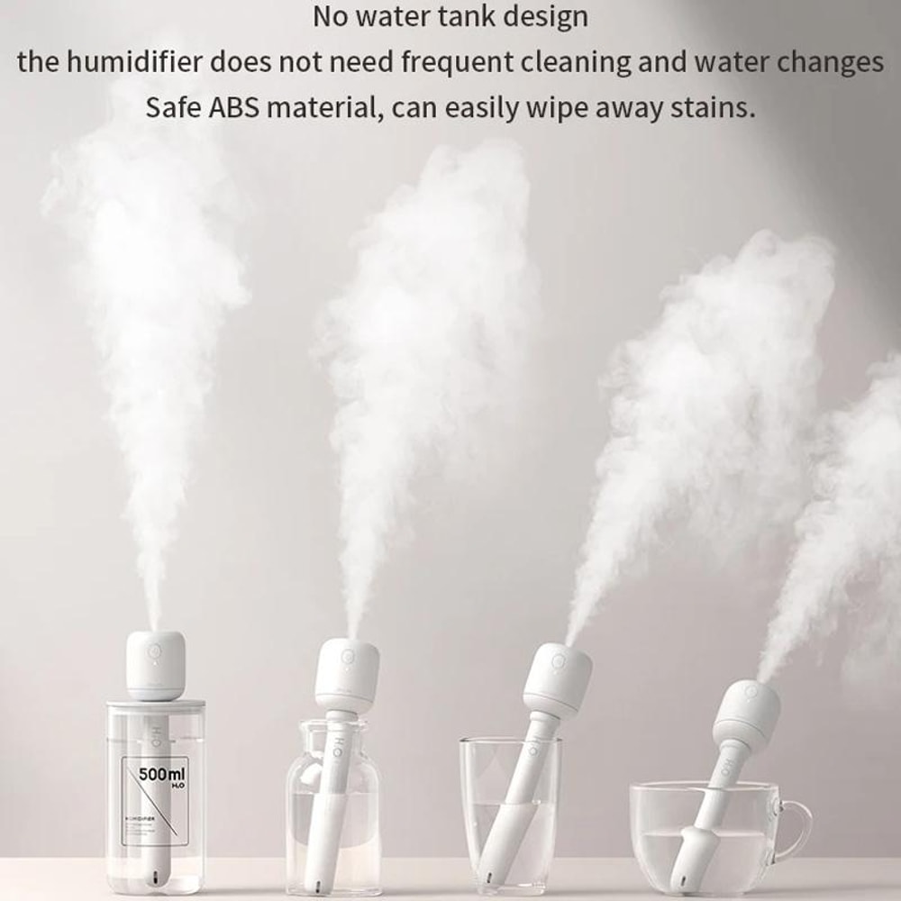 Wireless Portable Humidifier High Mist No Water Tank Compact Air Moisturizer 7