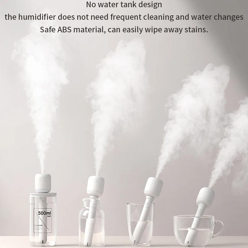 Wireless Portable Humidifier High Mist No Water Tank Compact Air Moisturizer 7