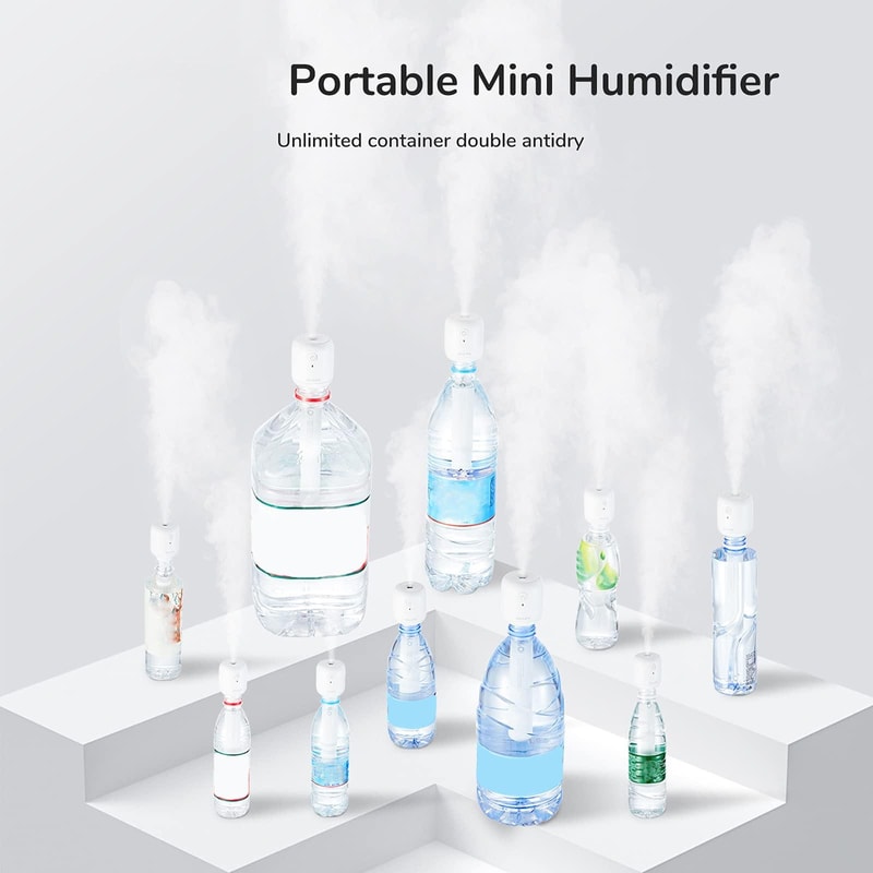 Wireless Portable Humidifier High Mist No Water Tank Compact Air Moisturizer 5