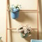 Multifunctional Hanging Kitchen Trash Can SpaceSaving Cabinet Garbage Bin With Flower Design 8