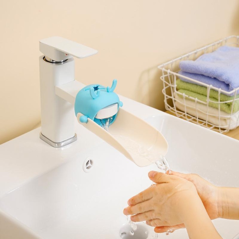 Cartoon Deer Kids Faucet Extender Splashproof Sink Attachment & Diverter Tool