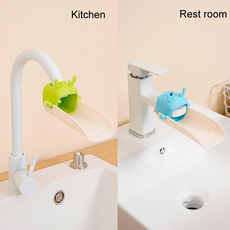 Cartoon Deer Kids Faucet Extender Splashproof Sink Attachment & Diverter Tool