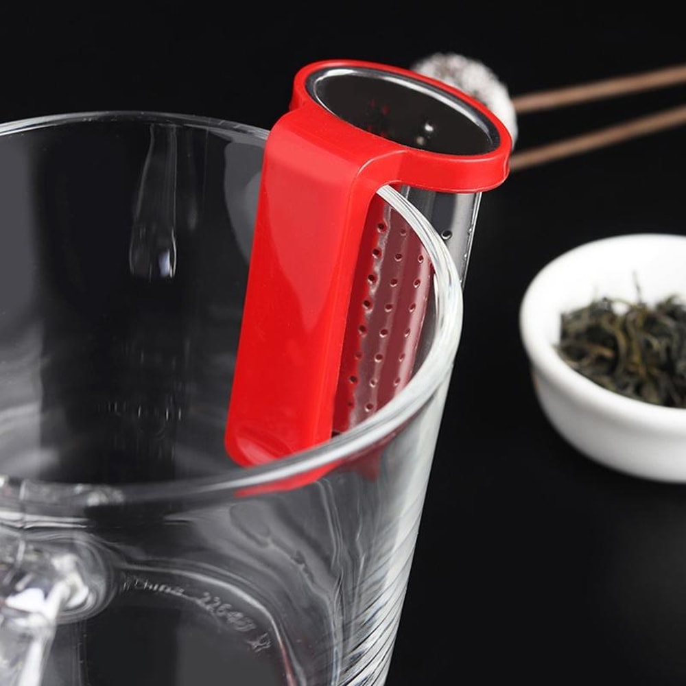 Portable Stainless Steel Tea Strainer With Fine Mesh Filter For Loose Leaf Tea 4