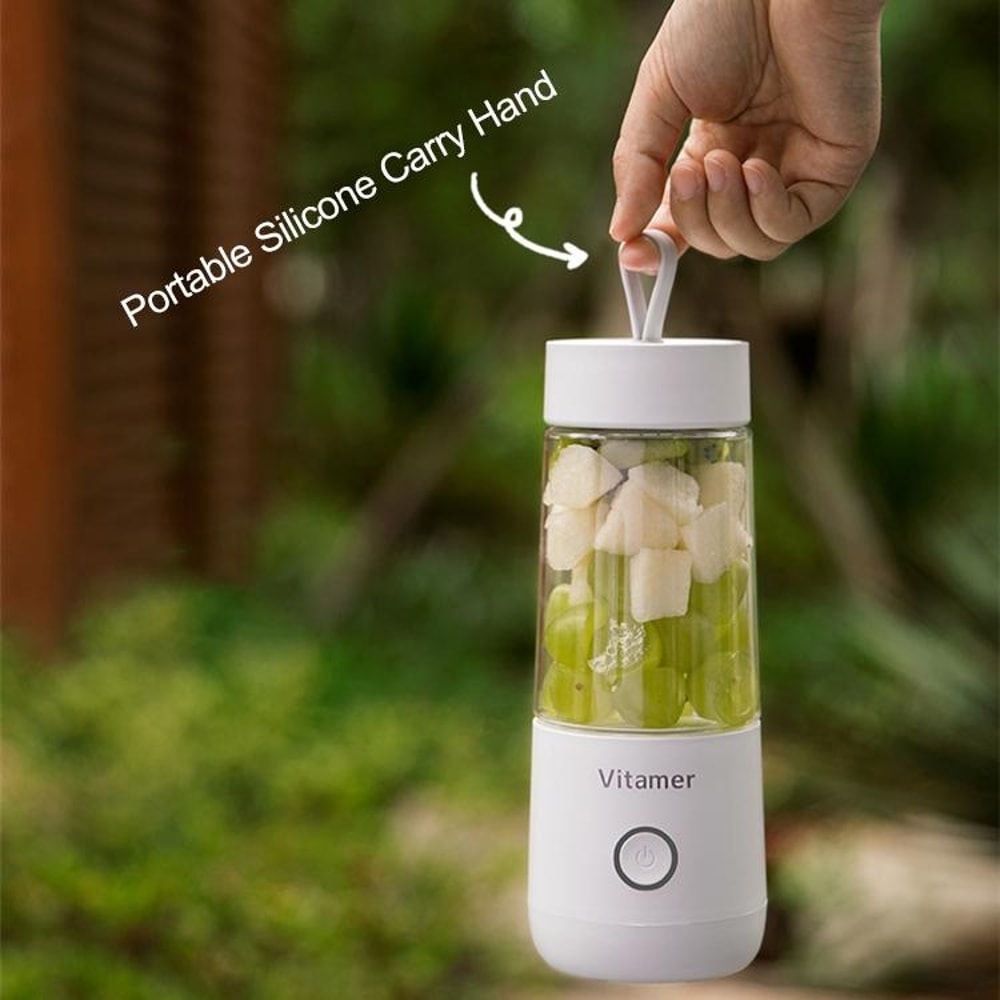 Vitamer Portable Blender Bottle USB Rechargeable Mini Juicer For Smoothies And Fresh Juice 8