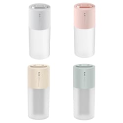 portable dual spray humidifier with usb power and night light for bedroom desk