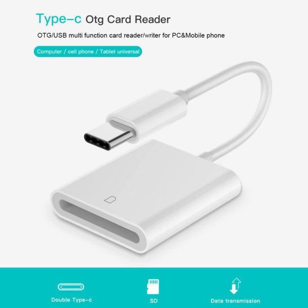 USB C SD Card Reader Adapter Fast Plug Play Type C Memory Card Reader 9