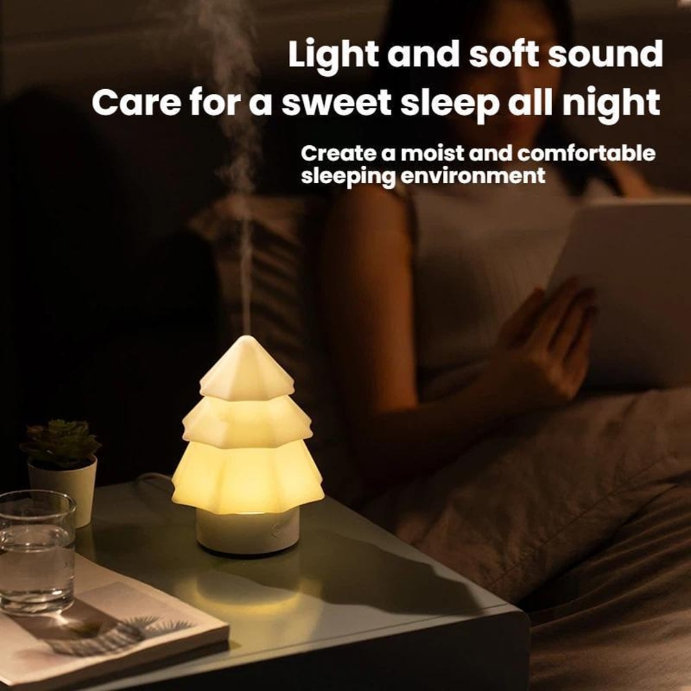 Christmas Tree Diffuser USB Aromatherapy Humidifier With Color LED Light 4