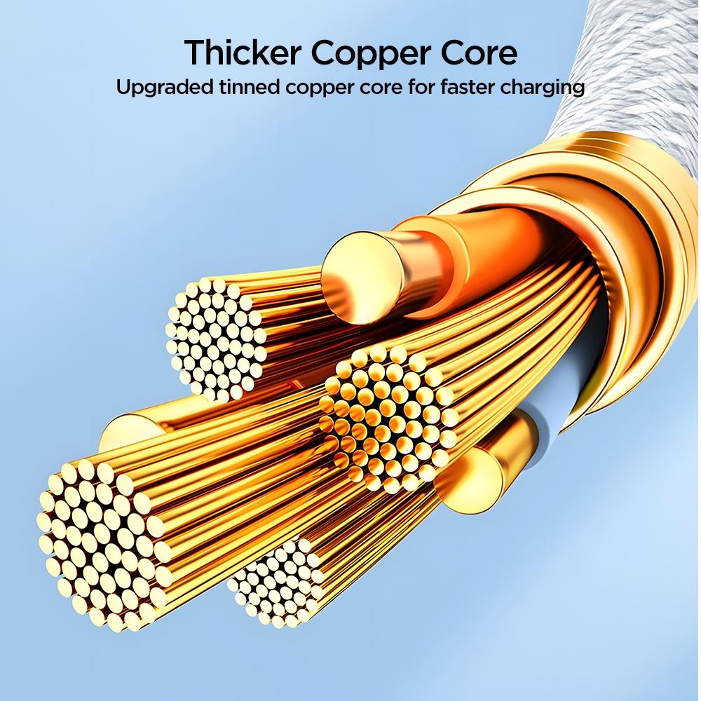 30W Fast Charging USB C To Lightning Cable Braided Durable Type C To 8 Pin Data Cable 5