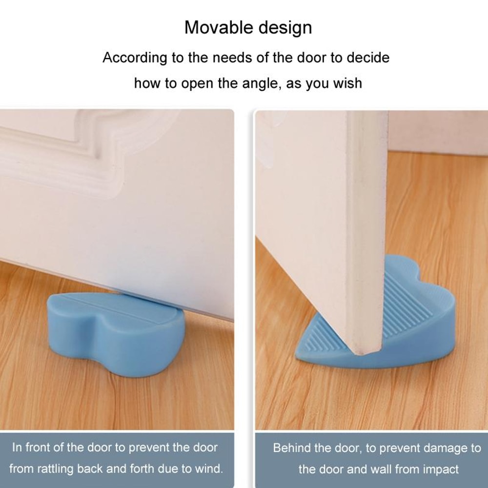 Adjustable Door Stopper With Storage Case Silent AntiSlip Door Wedge Stopper For Home Office 4
