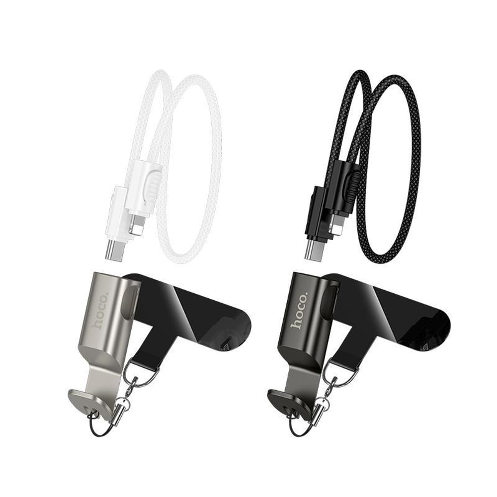 Fast Charging Phone Lanyard Cable With Holder Type C To Lightning Cable Multi Function Design 1