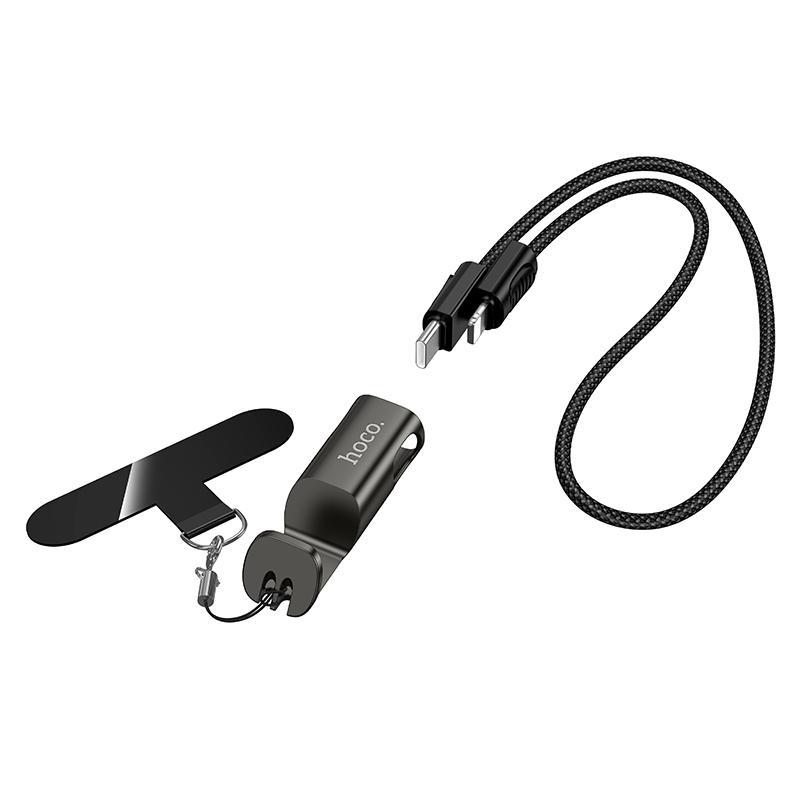 Fast Charging Phone Lanyard Cable With Holder Type C To Lightning Cable Multi Function Design 6