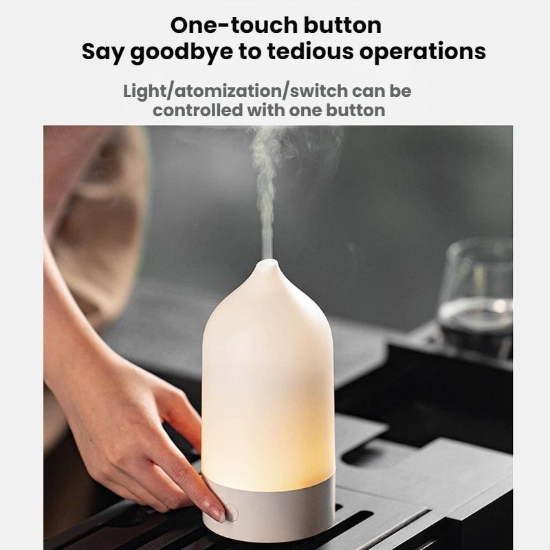 USB Aroma Diffuser Vase Humidifier With Color Mood Light For Home Office 2