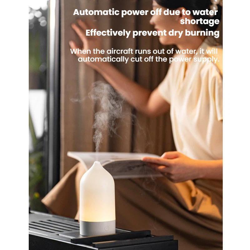 USB Aroma Diffuser Vase Humidifier With Color Mood Light For Home Office 3